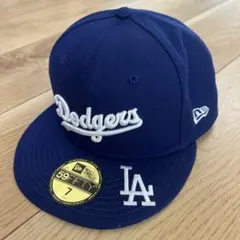 New Era Dodgers 59FIFTY キャップ サイズ7 ネイビー