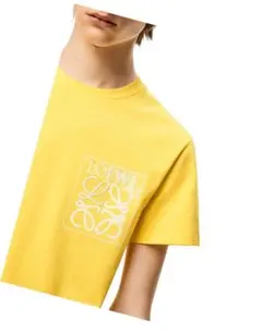 LOEWE ロエベ グラフィックロゴ×アナグラム刺繍Tシャツ ホワイト