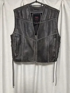 ZARA Amsterdam Man Edition レザーベスト