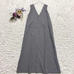 美品＊ラグアウト　Vネック　ジャンパースカート　ノースリーブ　ロングワンピース