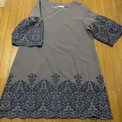 F STYLE チュニック グレー 刺繍のサムネイル