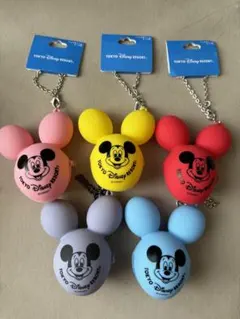 バッグチャーム　ケース付き　ミッキーバルーン