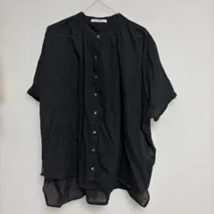 未使用ハートマーケット　半袖シャツ　ブラックのサムネイル