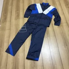 アディダス ウインドブレーカー 上下セットアップ ネイビー ブルー　J160
