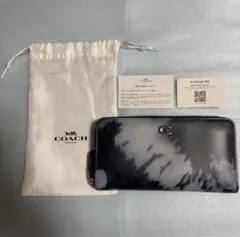 新品級⭐︎コーチ長財布アコーディオンジップウォレット⭐︎タイダイ