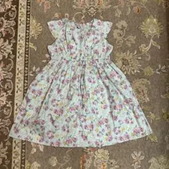 ノースリーブフラワープリントワンピース 100cm