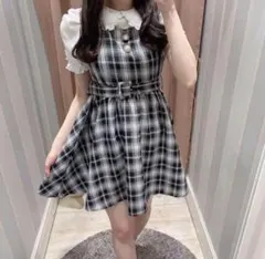 evelyn エブリン店舗限定 チェックビジューOP