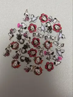 25個デコパーツ、ネイルパーツスヌーピー