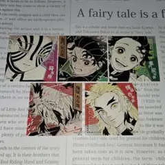 鬼滅の刃 スクエアステッカー 猗窩座 炭治郎 煉獄