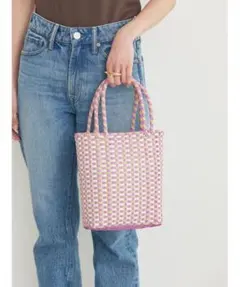 AMERICAN HOLIC カラーメルカドミニBAG かごバッグ