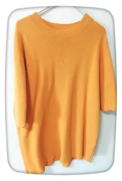 UNIQLO　イエローオレンジ　半袖トップス　size L