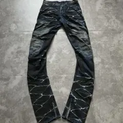 johnny wolf hem zip 3D denimロング丈 archiveのサムネイル