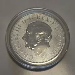 イギリス 2023 チャールズ3世 ブリタニア 2ポンド 1オンス 銀貨【1枚