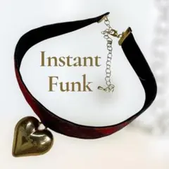 韓国人気ブランド！【Instant Funk 】ハート型チョーカーリバーシブル