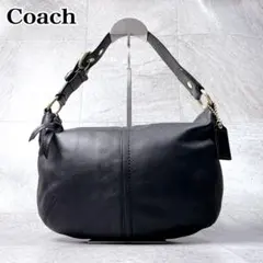 美品✨COACH ワンショルダー HOBO レザー ブラック エルゴ Y2K