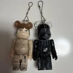 Happy 쿠지 スターウォーズ ベアブリック ルーク＆ダースベイダー 2体セット