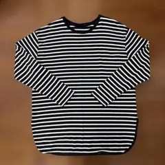 SHIPS any ボーダー長袖カットソー Fサイズ