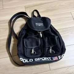 90年代希少！POLO SPORT ブラックリュック