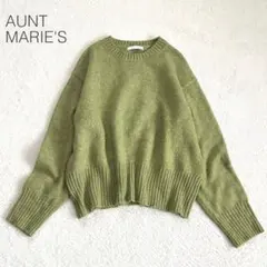 【アントマリーズ】ニット セーター 長袖 オーバーサイズ 毛混 ナチュラル 美品のサムネイル