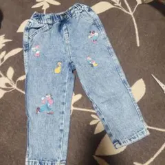 子供用デニムパンツ ミッキー・ミニープリント
