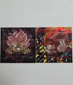 ドラゴンボール 超戦士シール ゴクウブラック ゴジータ 2枚セット