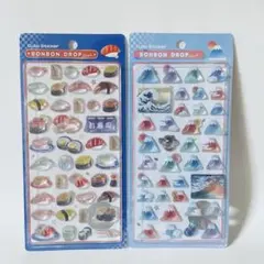 【正規品】 ボンボンドロップシール 和柄 お寿司 富士山