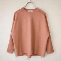 アメリカンホリック ニット　セーター　ブラウン　リブ切り替え　ドルマンスリーブ