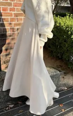 ハイウエストフレアスカート