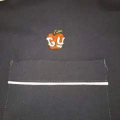 GU×UNDERCOVER MENパイピングシャツ5分袖 サイズL ネイビー