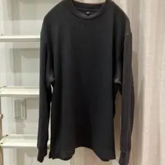 ユニクロ　ダークグレー 長袖カットソー L