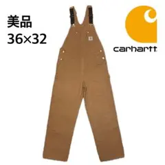 美品 Carhartt カーハート オーバーオール R01 ブラウン 36×32 - メルカリ