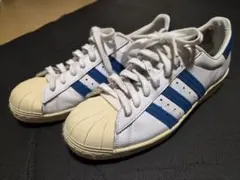 【中古クリーニング済】adidas SUPERSTAR 　フランス製復刻、金ベロ