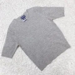 バナナリパブリック Sサイズ ウール ニット セーター 半袖 トップス グレー