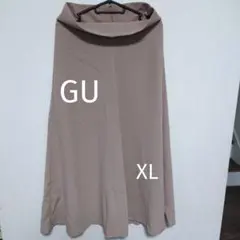 GU/スカート/フレア/Aライン/ベージュ/XL