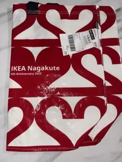 IKEA 長久手ハート柄 バッグ　エコバッグのサムネイル