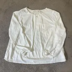 グローバルワーク レディース 長袖シャツ ホワイト 綺麗め 卒園式卒業式入学式