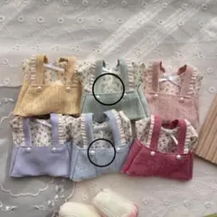 ちびぬい　ちびぬい服　はぴぬい服　2点セット限定　青　緑