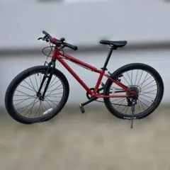 引取限定近隣応相談　岐阜県　ヨツバサイクル 24インチ レッドキッズバイク 展示品SALE☆ヨツバサイクル/キッズバイク・ 24インチ・レッド