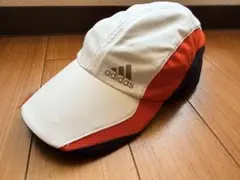 adidas メッシュキャップ ホワイト/オレンジ