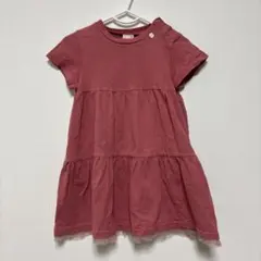 petit main ピンク ティアードワンピース　90cm