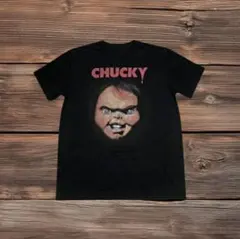 CHUCKY チャッキーt ホラー ムービー古着 フェードブラック メンズ2XLのサムネイル