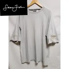 SEAN JOHN ライトグレイ系 訳有 TシャツY253