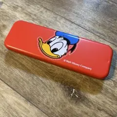 Disney ドナルド　レトロ　缶ケース　筆箱　サンスター