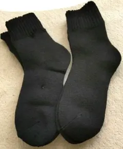 新品✨ソックス 厚地 ２足セット 黒 ブラック