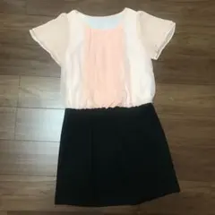 授乳口付きマタニティワンピース M-L フォーマル