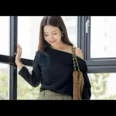 オフショルダー ワンショルダー manaoコラボ(L)
