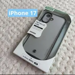 【新品】エレコムiPhone17用クリアケース　　メタルラインブラックグレージュのサムネイル