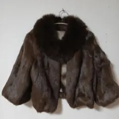 美品　リアルファーコート（ラビット×フォックス）ショートのサムネイル