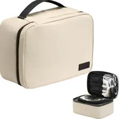 持ち運び便利❣️化粧ポーチ バニティ 大容量 収納ポーチ トラベルポーチ