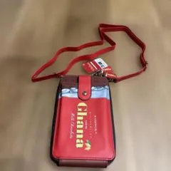 LOTTE Ghana スマホショルダーバッグ レッド